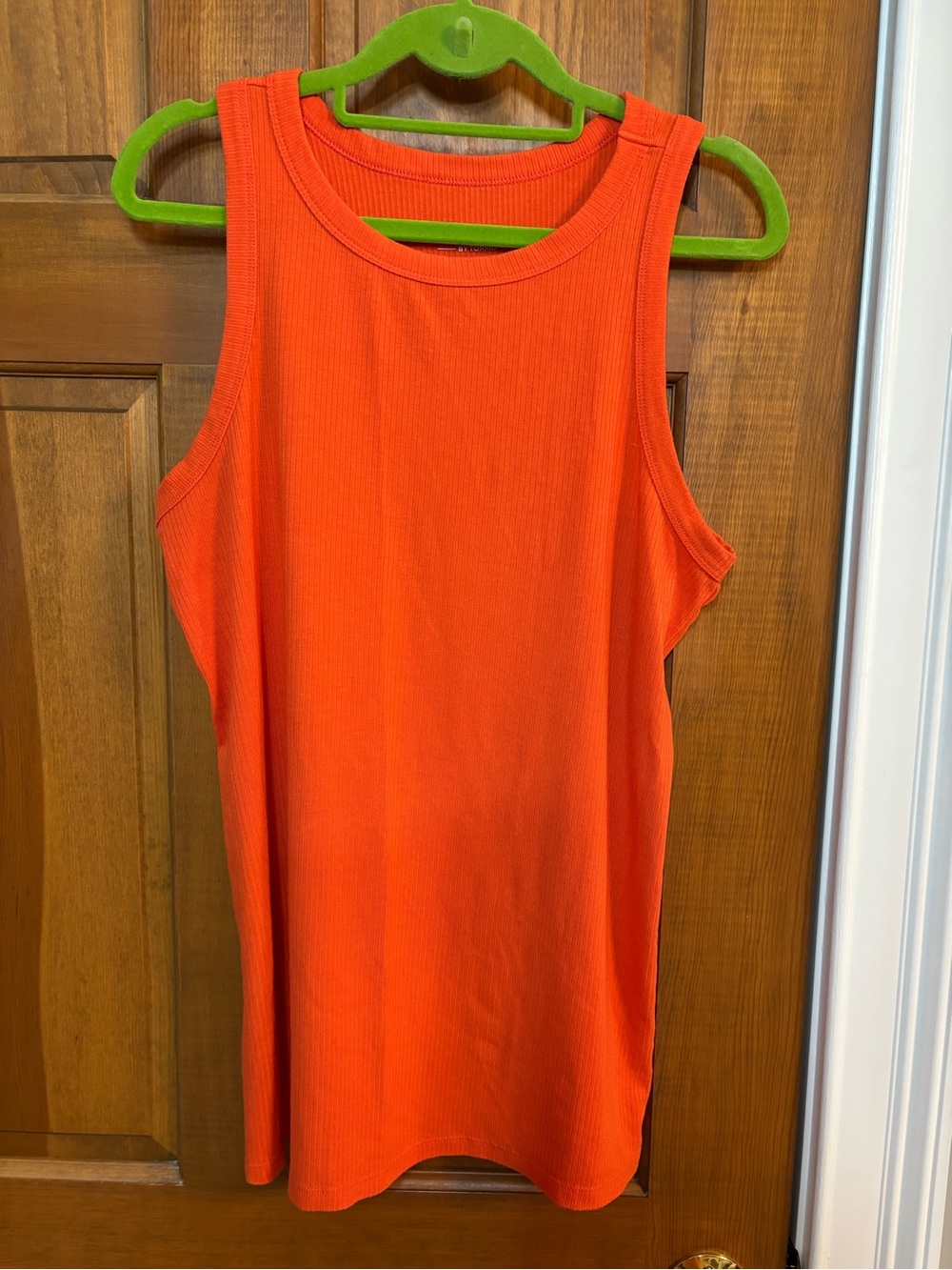 Torrid sz 1 EUC rib high neck tank in orange/fiesta.